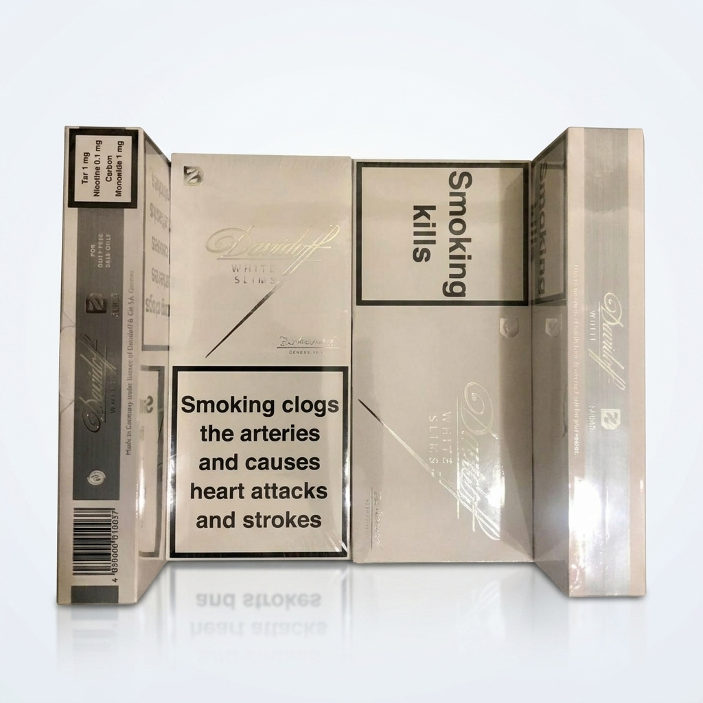 Davidoff White Slim Cigarette – Premium Ultra Light Smooth Blend