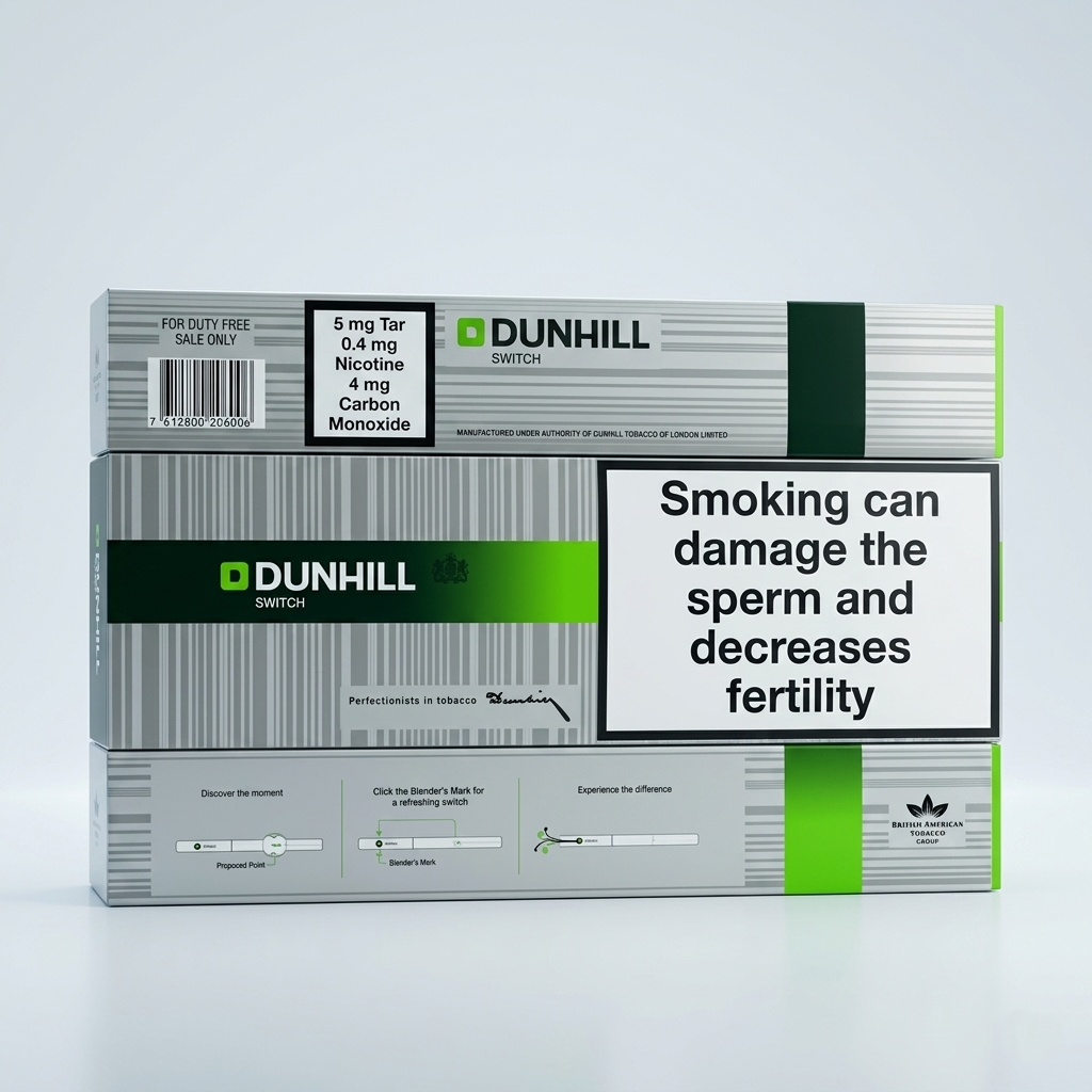 Dunhill Switch Cigarettes – Dual Flavor Capsule | 6mg Tar Premium Blend | Click-to-Change Taste
