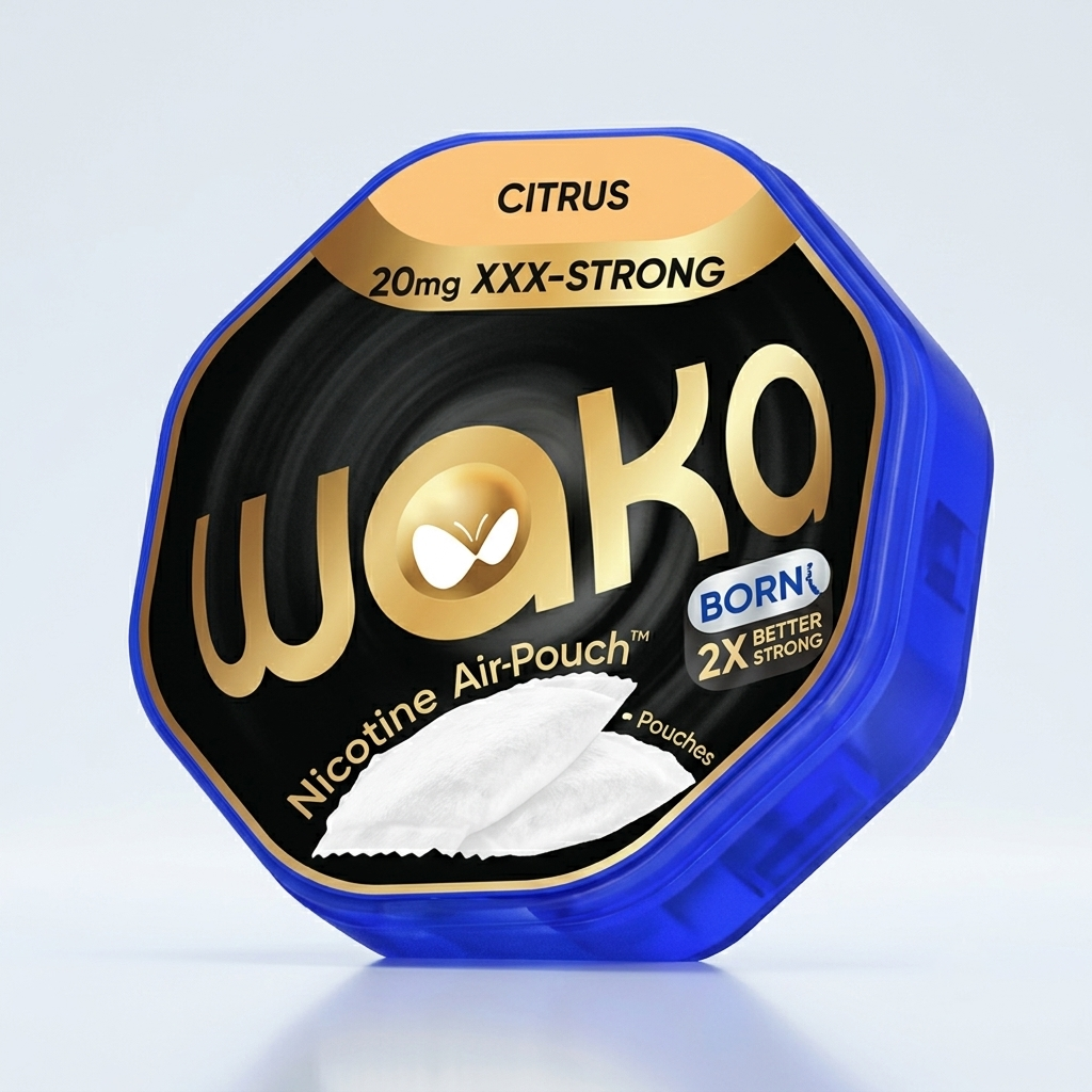 Waka Citrus 35mg Nicotine AirPouch | Extremely Strong Zesty Citrus