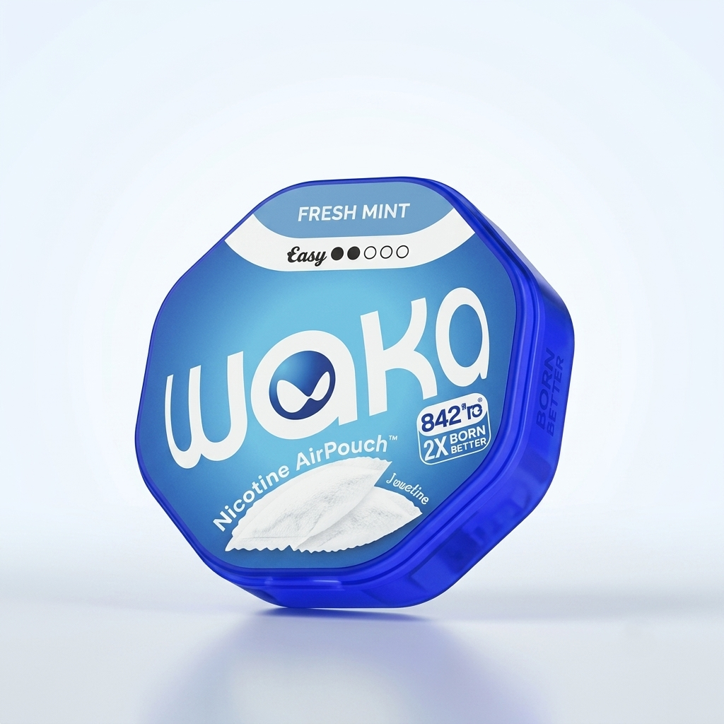 Waka Fresh Mint 6mg Nicotine AirPouch | Cool Mint Mild Beginner