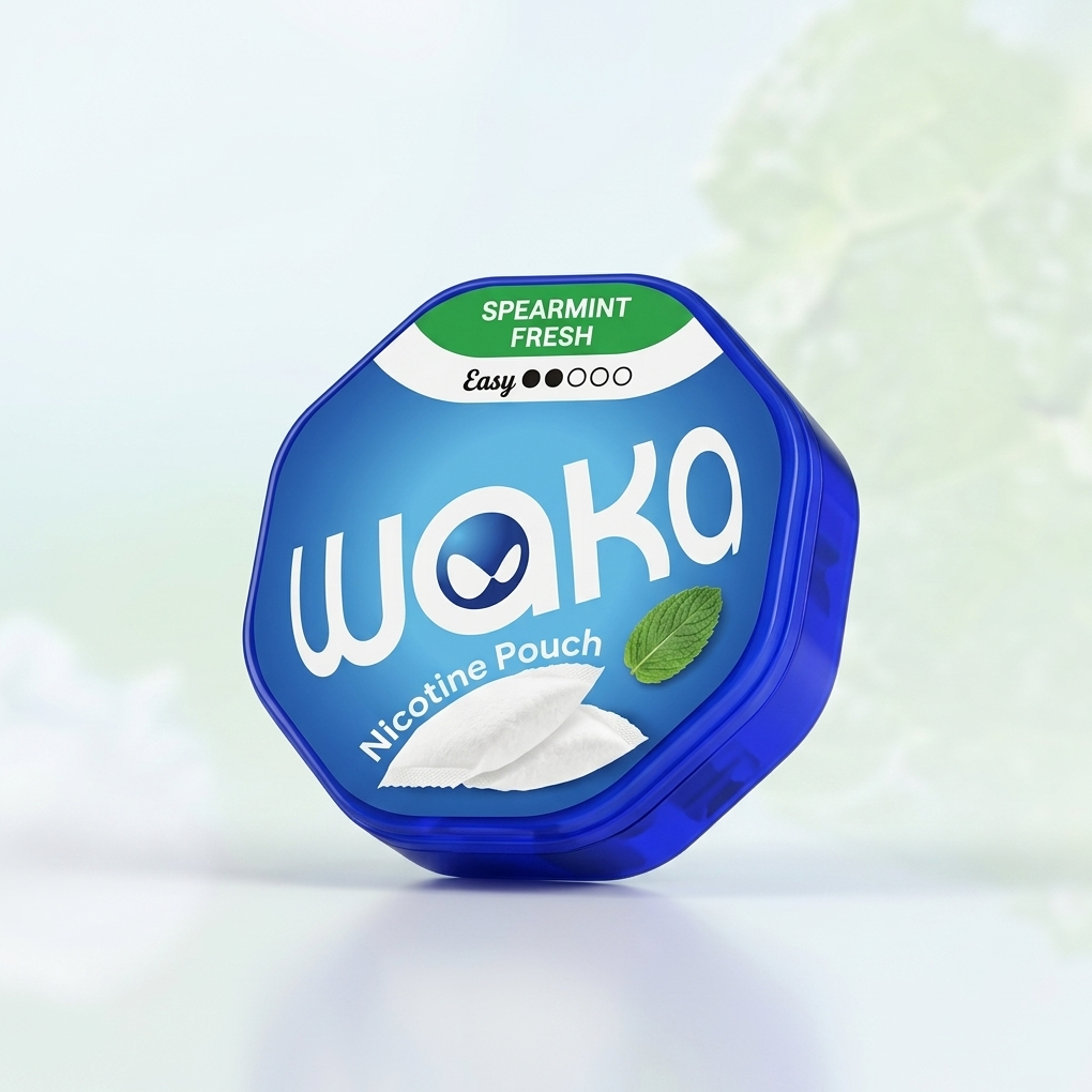 Waka Spearmint Fresh 6mg Nicotine AirPouch | Smooth Mellow Mint Mild Beginner